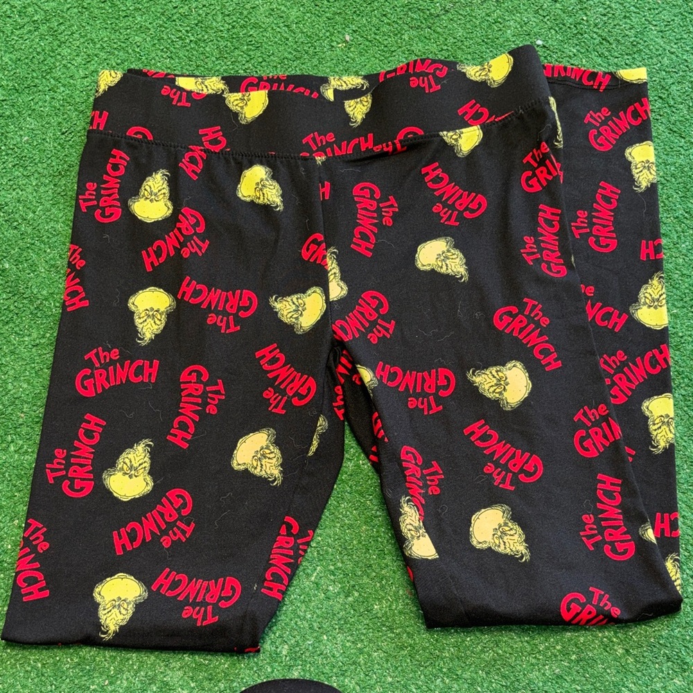 The Grinch Black and Red Leggings